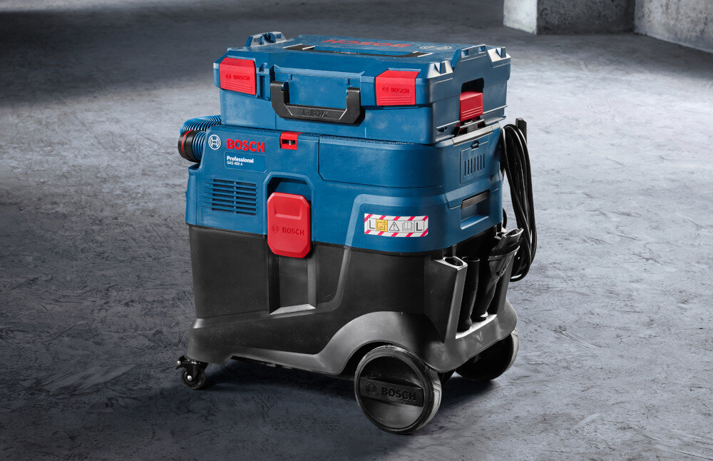 Odkurzacz warsztatowy BOSCH Professional Gas 400 A pojemnik na pyl pojemnosc 35 litrow