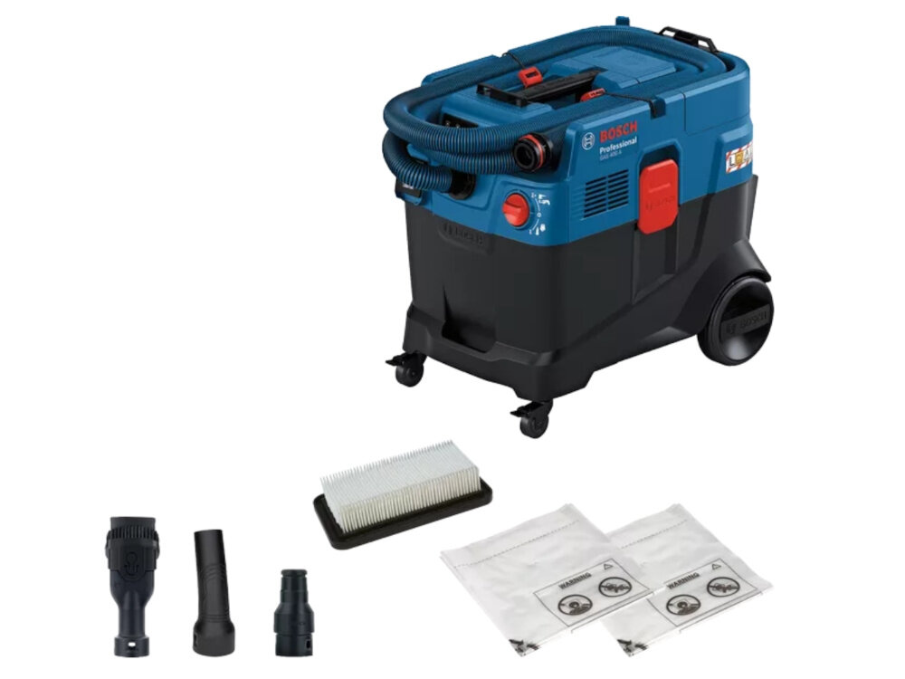 Odkurzacz warsztatowy BOSCH Professional Gas 400 A zestaw