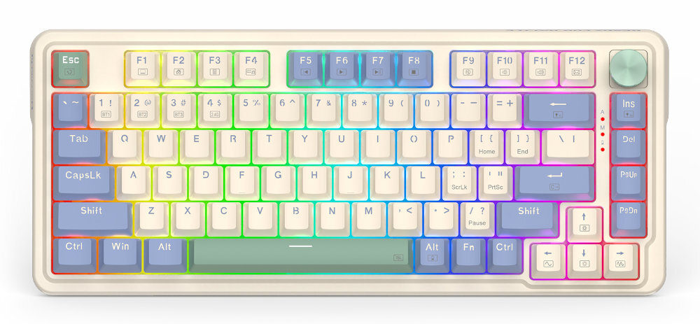 REDRAGON Ucal Pro wymiarom 375 × 190 × 60 mm konstrukcja w układzie 75%