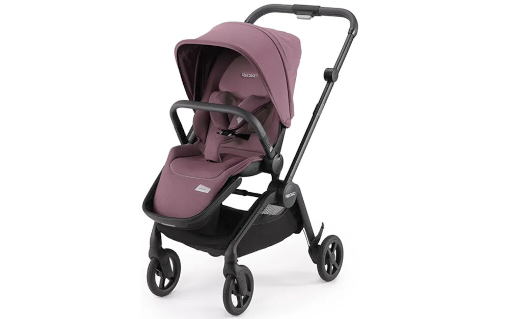 Wózek dziecięcy RECARO Sadena 2w1 Prime Pale Rose Duża budka przeciwsłoneczna filtr UPF 50+ regulacja teleskopowa Okno podglądu siatka przepływ powietrza kontakt wzrokowy