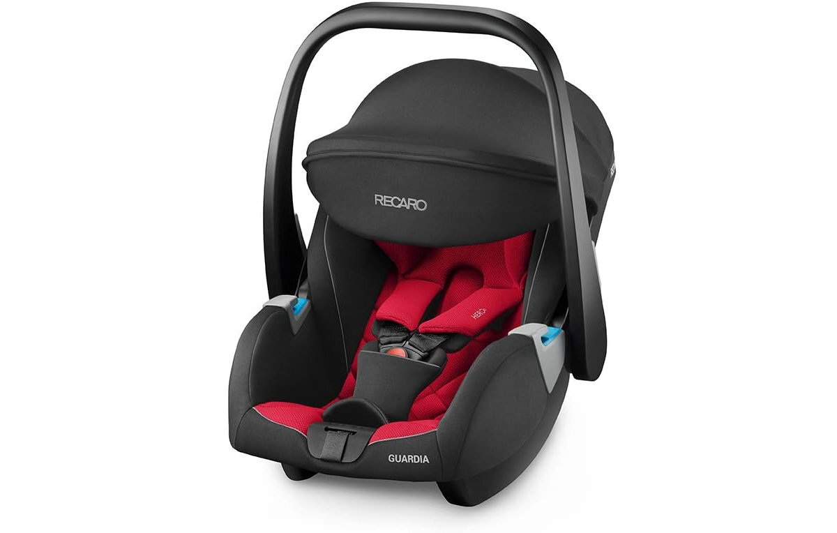 RECARO Guardia jednoprzyciskowe zwalnianie z bazy rozbudowany daszek z filtrem UV Wentylacja w daszku przyjazne tkaniny - daszek ochronny przed uv