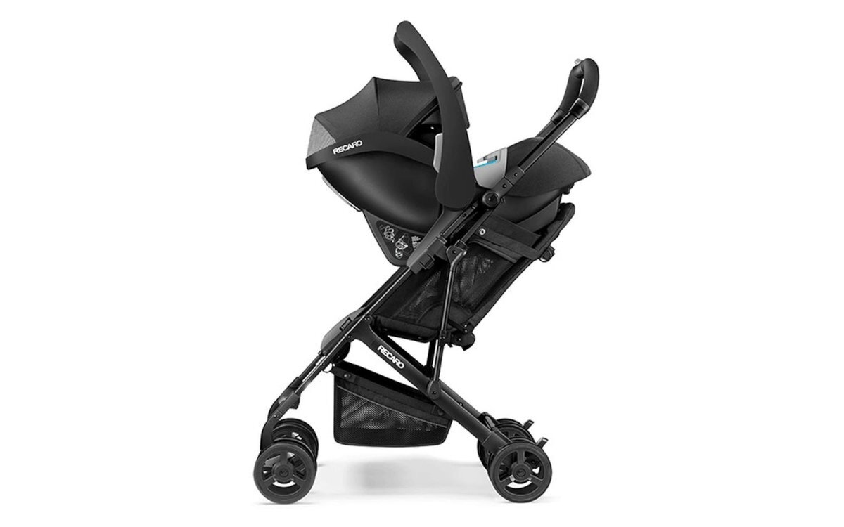 RECARO Guardia RECARO Guardia homologację lotniczą baz RECARO Fix i SmartClick pasów samochodowych systemu ISOFIX wózkami adaptery Maxi-Cosi travel system - fotelik wpięty w wózek
