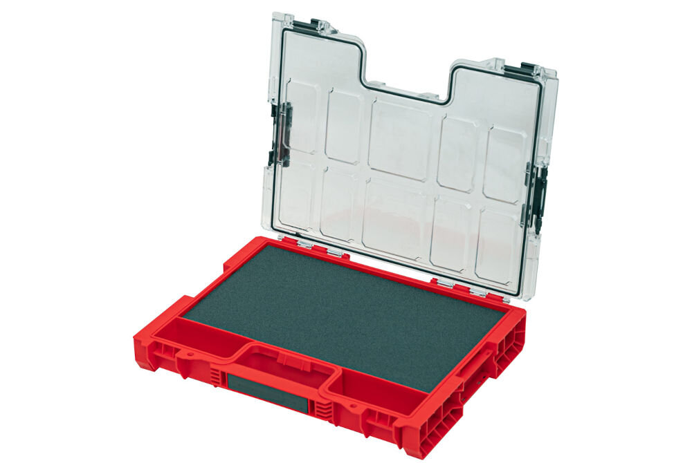 Organizer QBRICK 200 Mfi Pro Red Ultra HD prosta organizacja narzędzi i akcesoriów pianki do samodzielnego przystosowania elastycznośc w dostosowaniu wnętrza do indywidualnych potrzeb