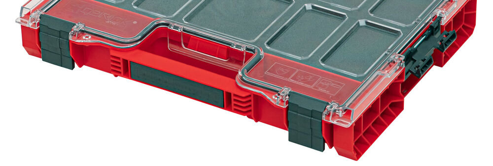 Organizer QBRICK 200 Mfi Pro Red Ultra HD modułowy system łatwe łączenie z innymi produktami możliwość tworzenia spersonalizowanych zestawów narzędziowych