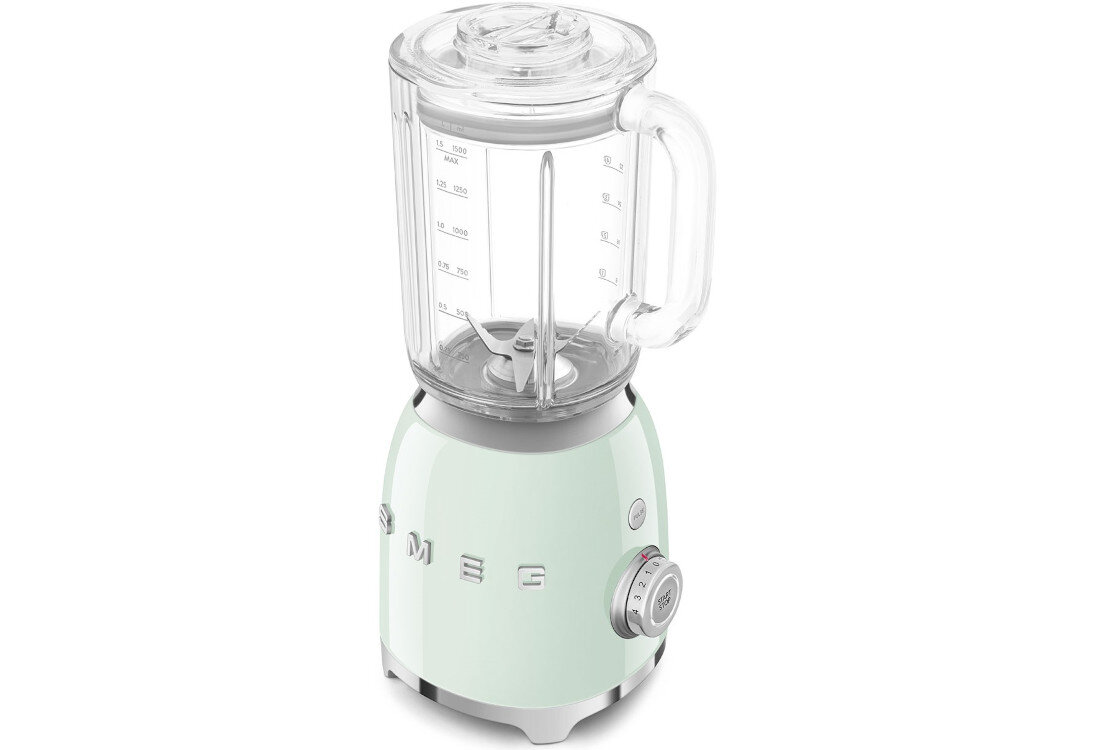 Blender kielichowy SMEG BLF03PGEU Pastelowa zieleń Wymiary dopasowane do kuchni wymiary waga przewód zasilanie długość
