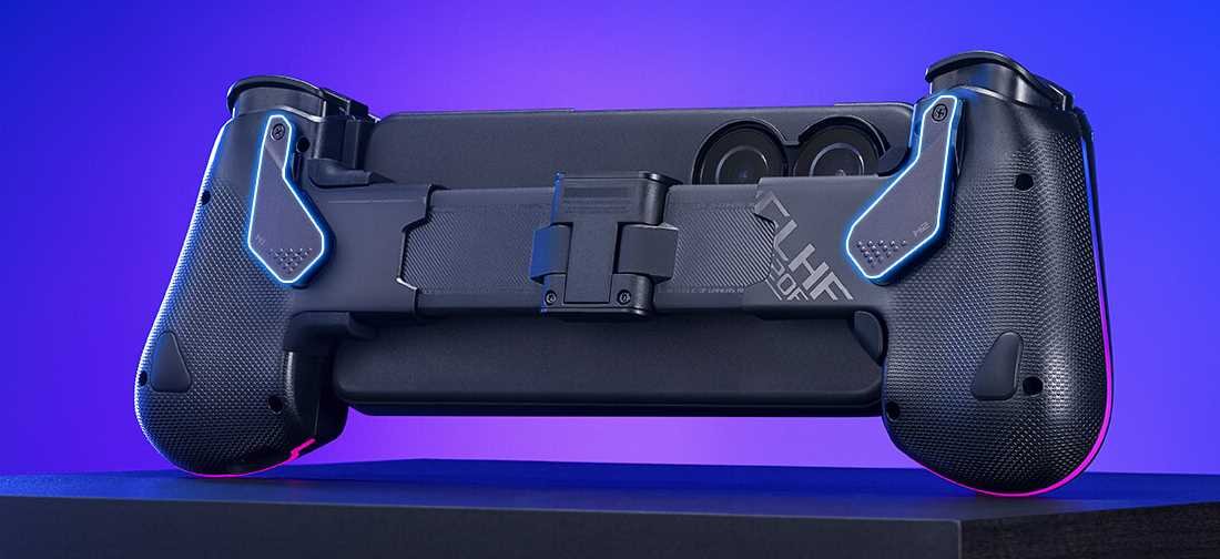 Kontroler ASUS ROG Tessen - Aluminiowe przyciski łopatkowe