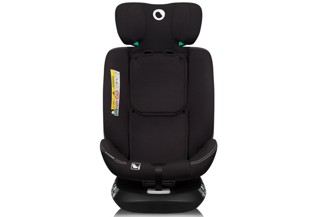 Fotelik samochodowy LIONELO Bastiaan One i-Size (0-36 kg) Czarny Intuicyjny montaż System ISOFIX pas TopTether wskaźnik kolory informacja pasy bezpieczeństwa wzrost zakres