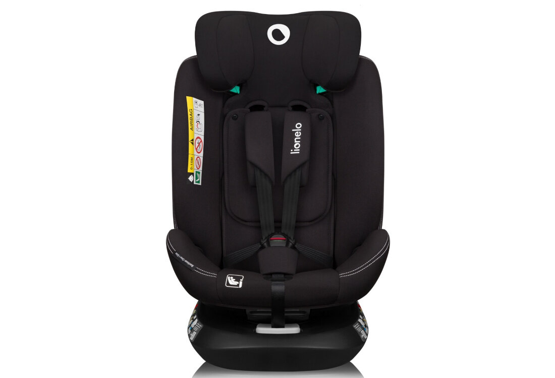 Fotelik samochodowy LIONELO Bastiaan One i-Size (0-36 kg) Czarny Baza obrotowa 360° EasyTurn możliwości obrót baza