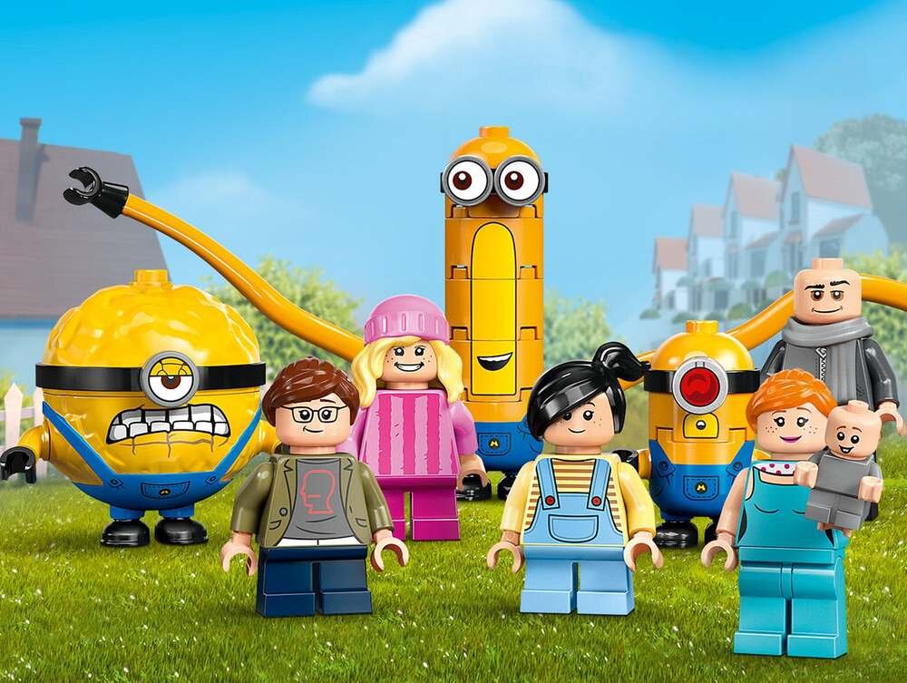 LEGO 75583 Despicable Me i Minions Rodzinna rezydencja Gru i minionków  figurki