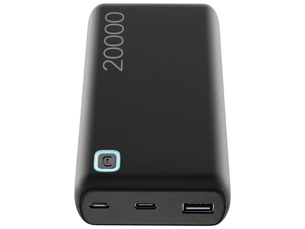 Powerbank CELLULARLINE ESSENCE pojemnością 20000 mAh telefonu, tabletu powerbanka długich podróży, wyjazdów służbowych codziennego użytkowania