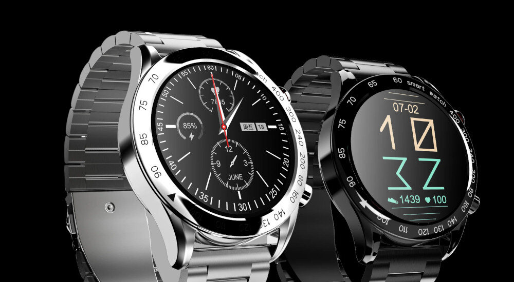 Smartwatch HIFUTURE FutureGo Pro ekran bateria czujniki zdrowie sport pasek ładowanie pojemność rozdzielczość łączność sterowanie krew puls rozmowy smartfon aplikacja