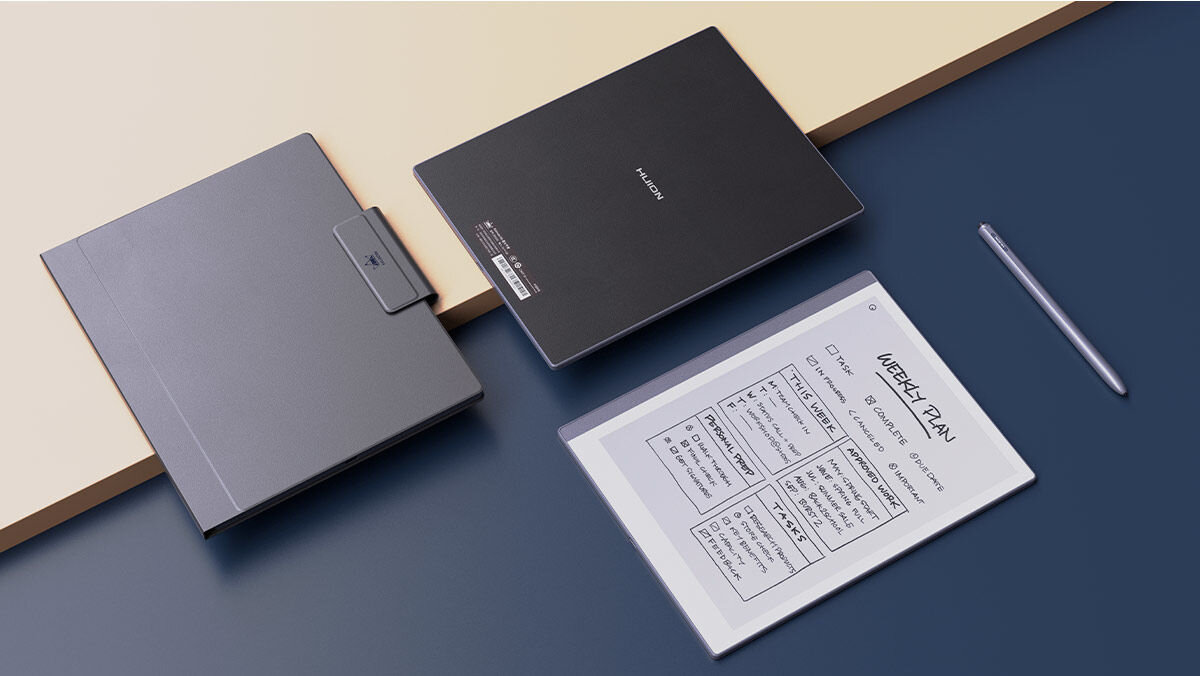 Notatnik elektroniczny HUION Kamvas Ink wbudowana pamięć 64 GB szyfrowanie danych czytnik linii papilarnych