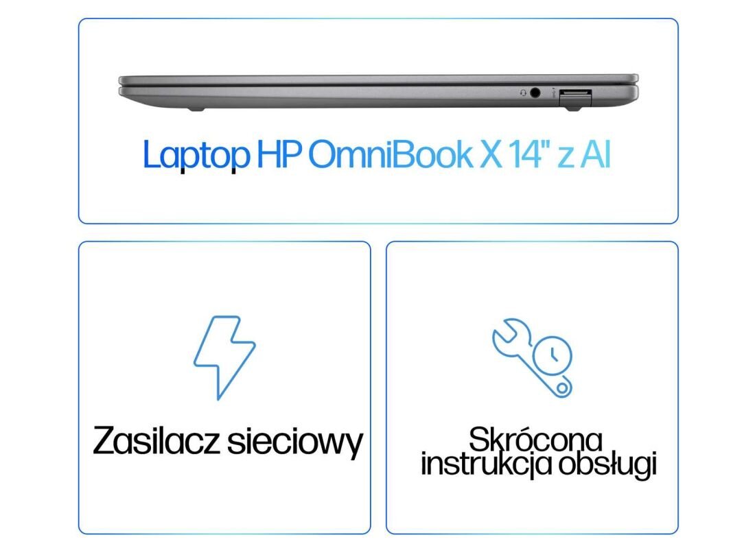 Laptop HP OmniBook X 14 - Co w opakowaniu? 