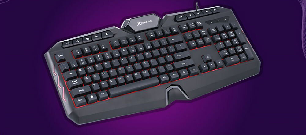 KLAWIATURA XTRIKE ME KB-509 CZARNY anti-ghosting rollover trwałość użytkowanie cicha