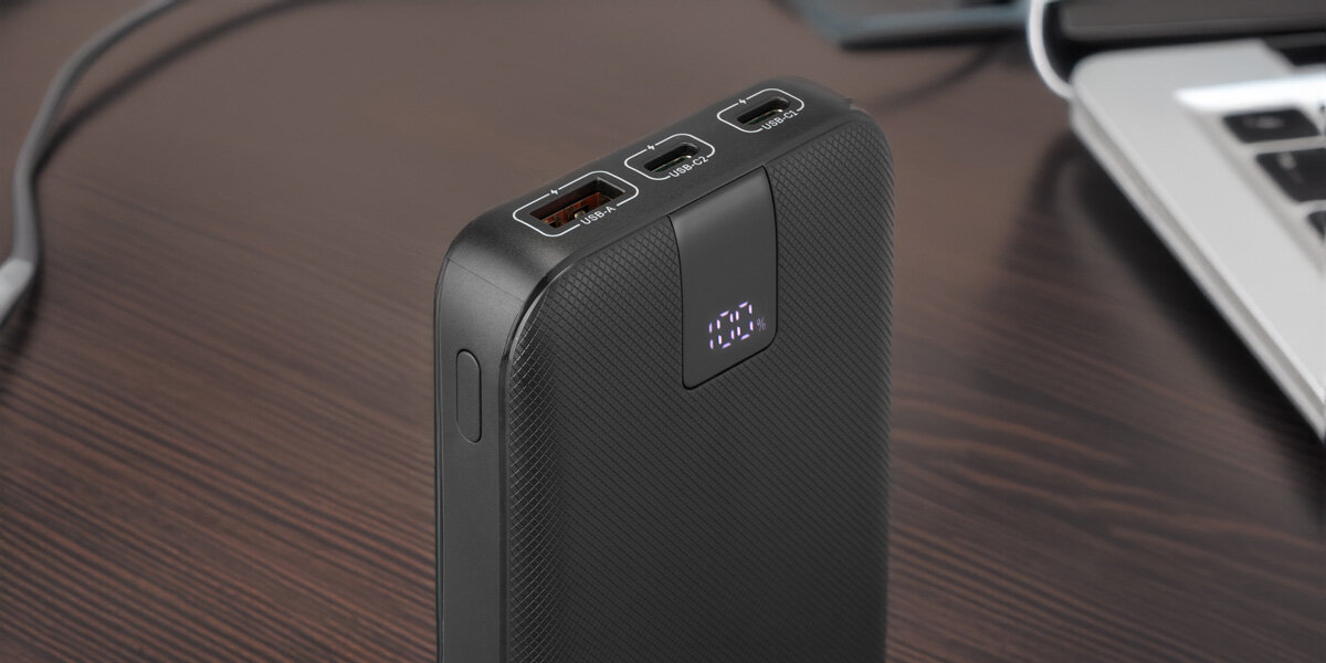 Powerbank HAMA PD 10 10000 mAh Antracytowy Ekologiczne opakowanie