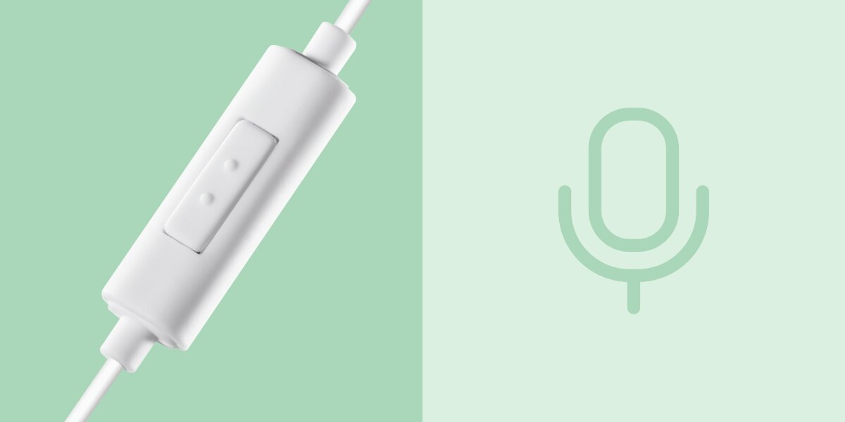 Słuchawki douszne HAMA Ocean II - Wbudowany mikrofon, logo mikorofnu , mikrofon