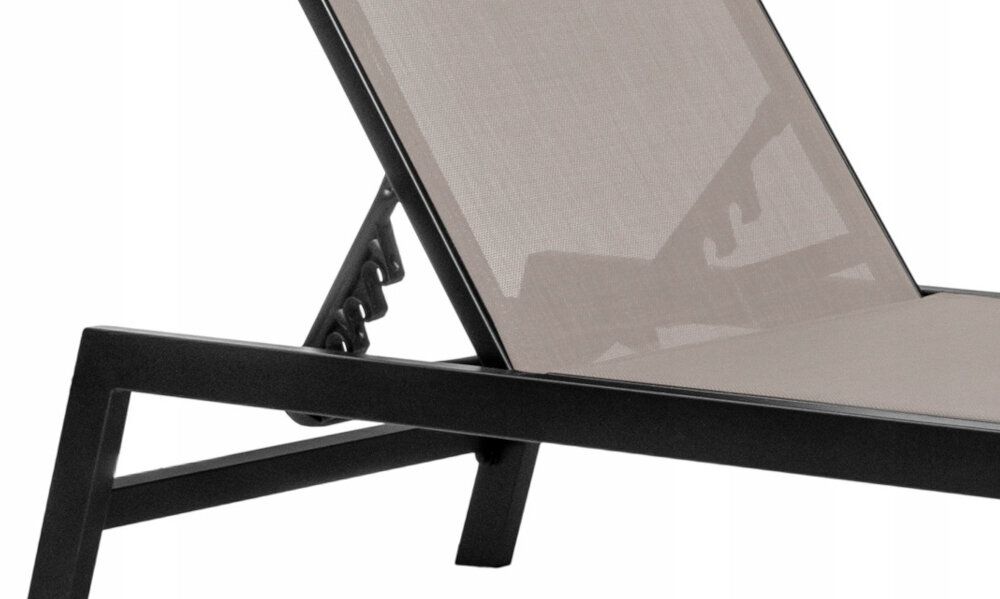 Leżak ogrodowy MIRPOL Lord MIR-210589 60 B regulacja oparcia w 4 pozycjach stalowe profile