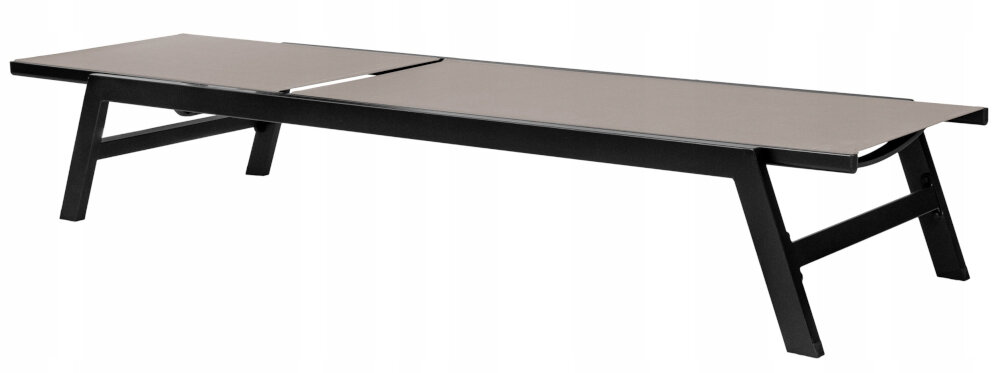 Leżak ogrodowy MIRPOL Lord MIR-210589 60 B siedzisko z materialu textilene przewiewny cyrkulacja odpowiednie naprezenie rozlozenie na plasko