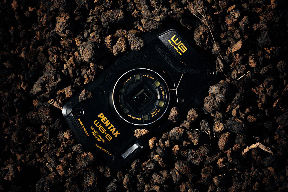 Aparat PENTAX WG-8  opryskany wodą   