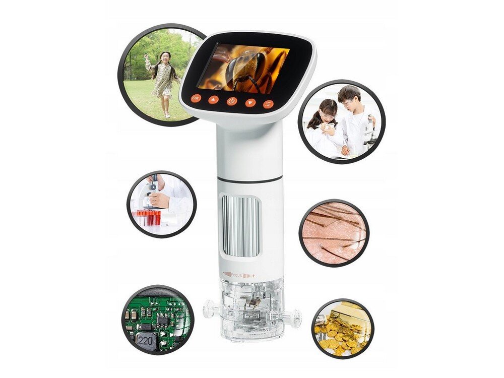 Mikroskop cyfrowy XREC CM3 akumulator 800 mAh Windows 7, 8.1, 10 oraz MAC OSx12 CZAS PRACY PC 