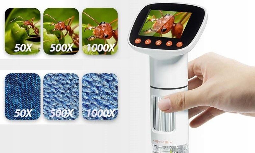 Mikroskop cyfrowy XREC CM3 maksymalne powiększenie 1000x 