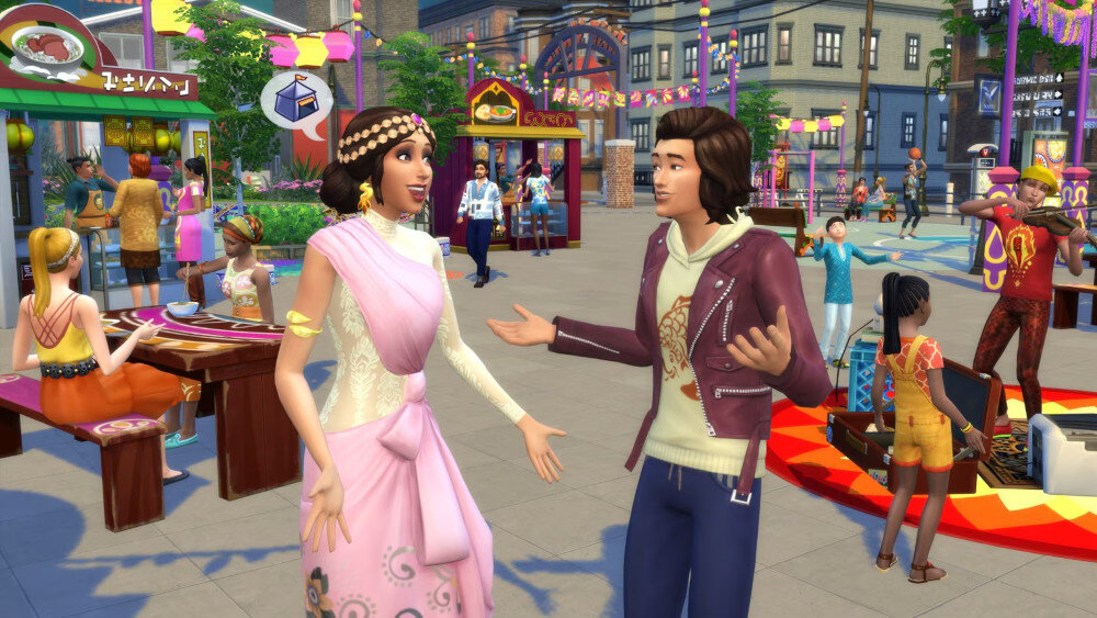 The Sims 4: Miejskie życie Gra PC trend pełnia życia nastolatkowie szkoła zajęcia nauczyciele rozmowy życie liceum wspomnienia styl