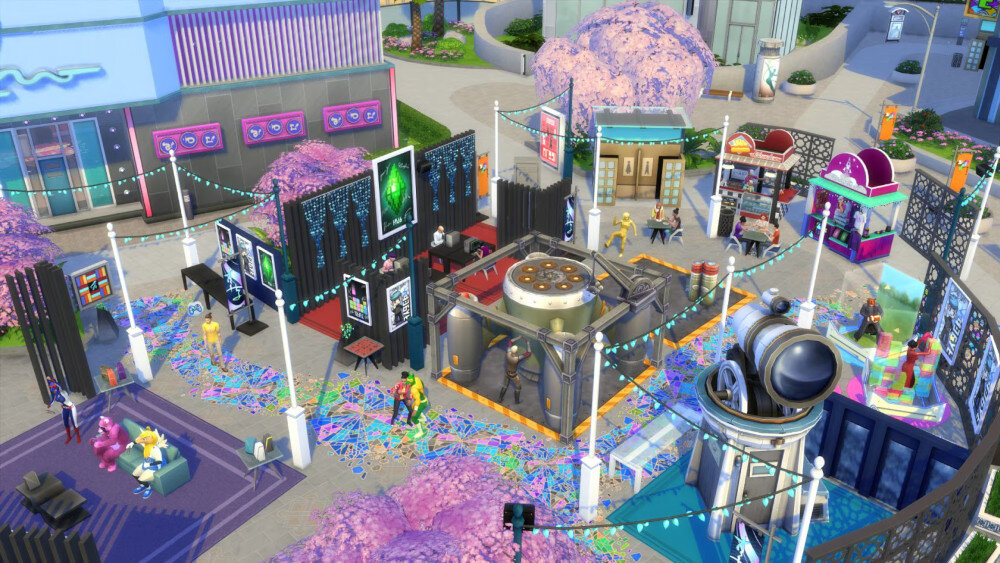 The Sims 4: Miejskie życie Gra PC trend pełnia życia nastolatkowie szkoła zajęcia nauczyciele rozmowy życie liceum wspomnienia styl