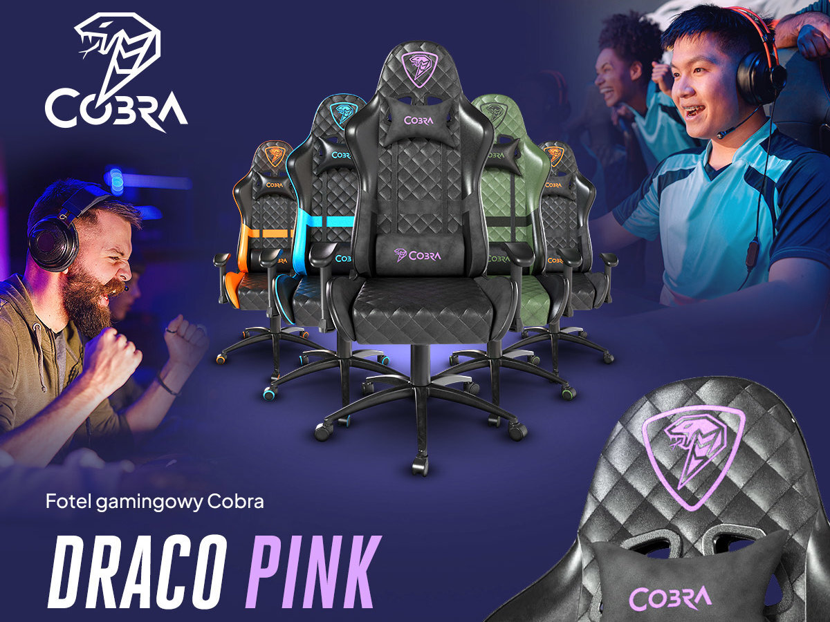 COBRA Draco fotel draco przedstawiony w kilku wariantach kolorystyczncyh