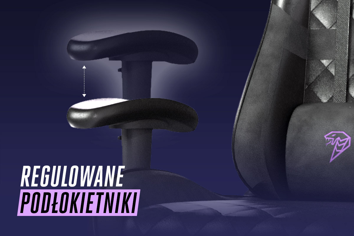 COBRA Draco regulowane podłokietniki dostosowanie wysokości ramiona i nadgarstki zmniejsza ryzyko bólu i zmęczenia