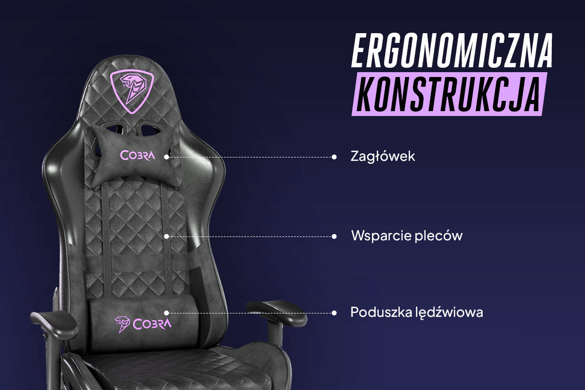 COBRA Draco specjalne poduszki pod lędźwie i kark wsparcie dla kręgosłupa, redukując napięcie mięśniowe i poprawiając postawę