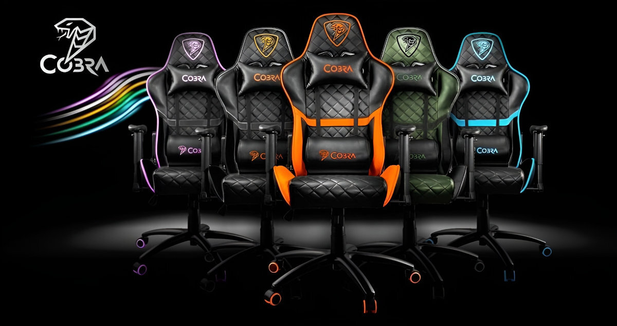 COBRA Draco pięciu różowym, niebieskim, zielonym, czarnym i pomarańczowym energetyczne barwy klasyczną elegancję