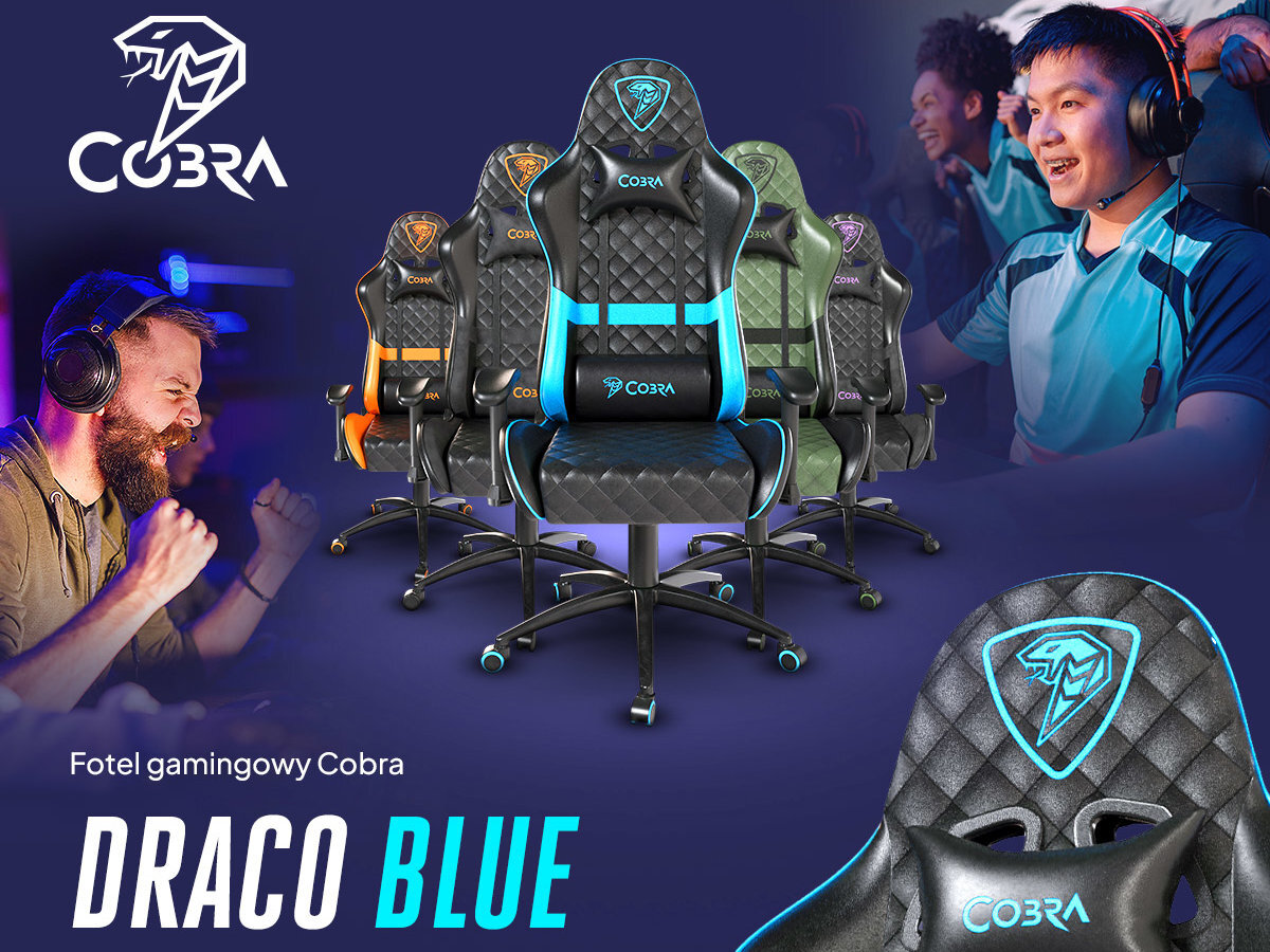 COBRA Draco fotel draco przedstawiony w kilku wariantach kolorystyczncyh