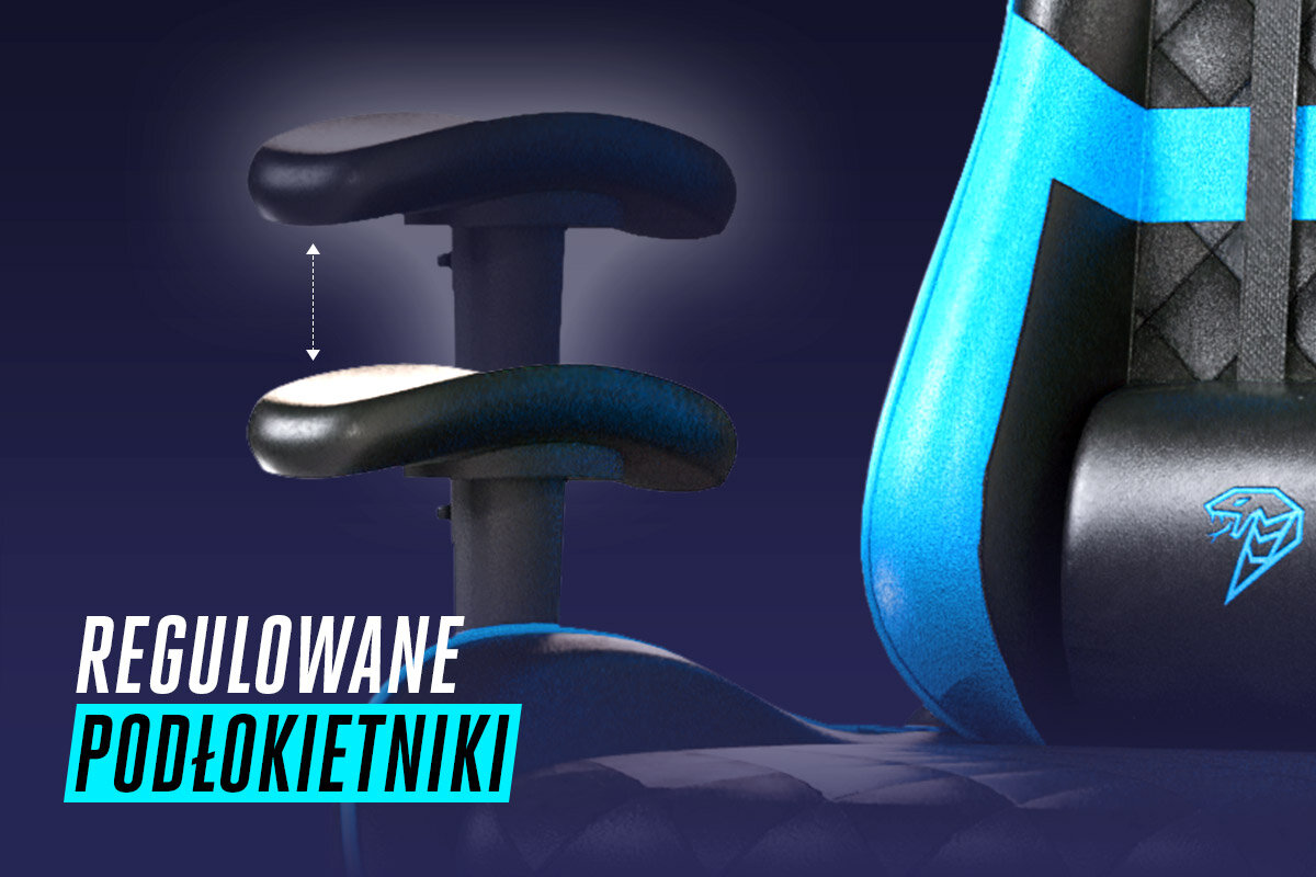 COBRA Draco regulowane podłokietniki dostosowanie wysokości ramiona i nadgarstki zmniejsza ryzyko bólu i zmęczenia