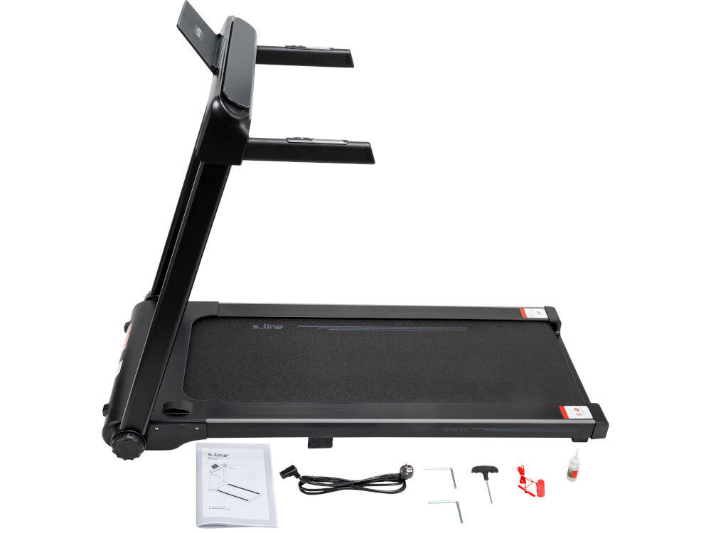 Bieżnia elektryczna S-LINE Quest 1490W 12km/h zestaw wyposażenie
