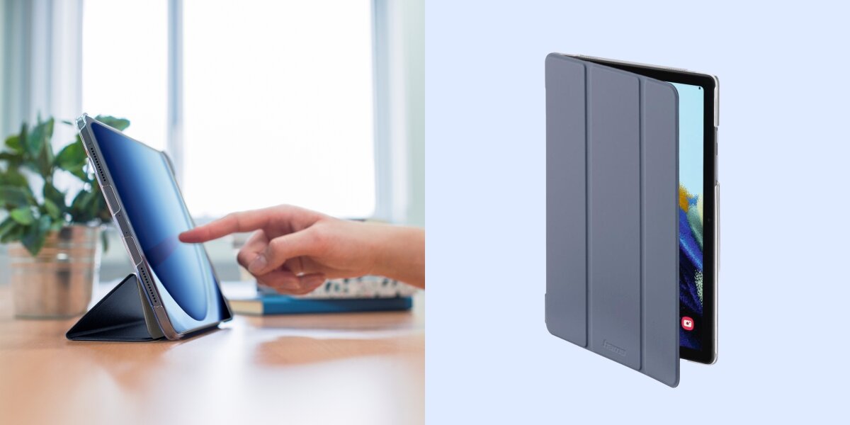 Etui na Galaxy Tab A9+ HAMA Fold Clear Idealne dopasowanie i ochrona - etui z tabletem na blacie, etui na tle