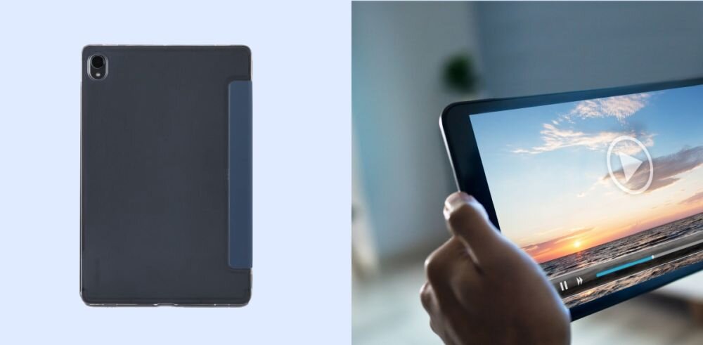Etui na Galaxy Tab A9+ HAMA Fold Clear Pełny dostęp do przycisków - etui na tle dostep, porty, przyciski