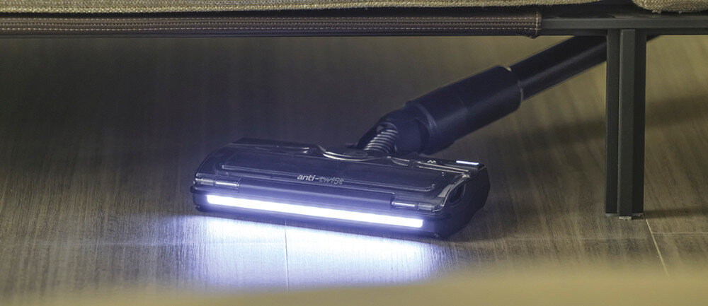 ODKURZACZ HOOVER HF210H 011 LED oświetlenie widoczność światło precyzyjne sprzątanie każdy zakamarek