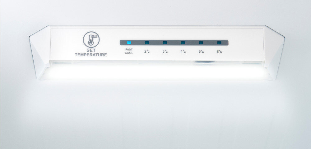 LODÓWKA BERG CZW180NBM22 Oświetlenie wnętrza LED oszczędność energii widoczność jasność