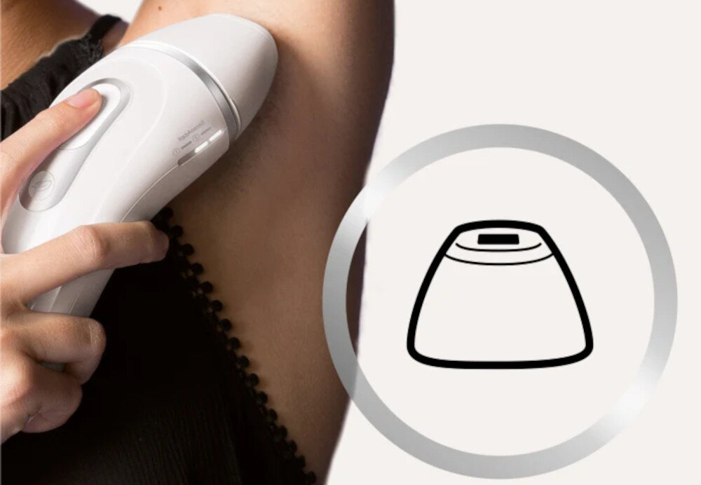 Depilator BRAUN Silk-expert Pro 3 PL3020 Wymienne Nasadki dwie wymienne nasadki wygodne dopasowanie  depilacja partie ciała