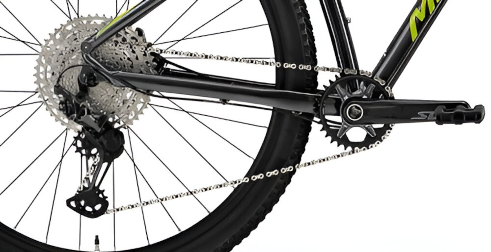 Rower górski MTB MERIDA Big Nine SLX Edition HP3 U17 29 cali Grafitowo-zielony przednia i tylna przerzutka SHIMANO Deore lekkie niezawodne rozwiazanie 10-rzedowy system 12 przelozen