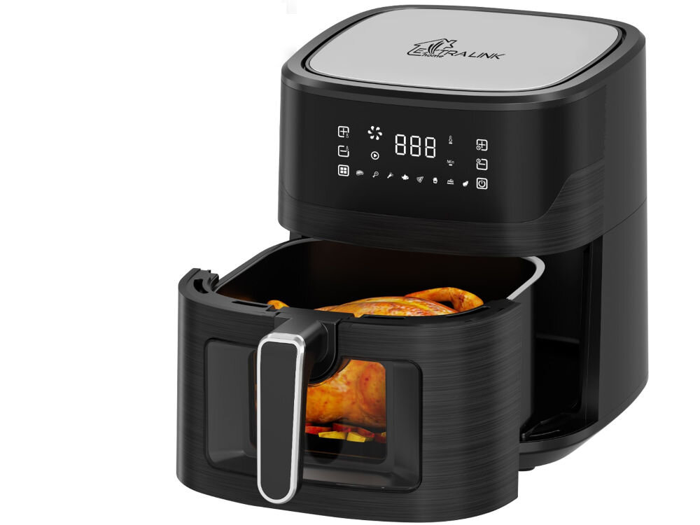 Frytkownica beztłuszczowa EXTRALINK SJ-650 Air Fryer poprawa zdrowotności posiłków równomierne chrupiące gotowanie łatwe osiągnięcie oszczędności kalorii