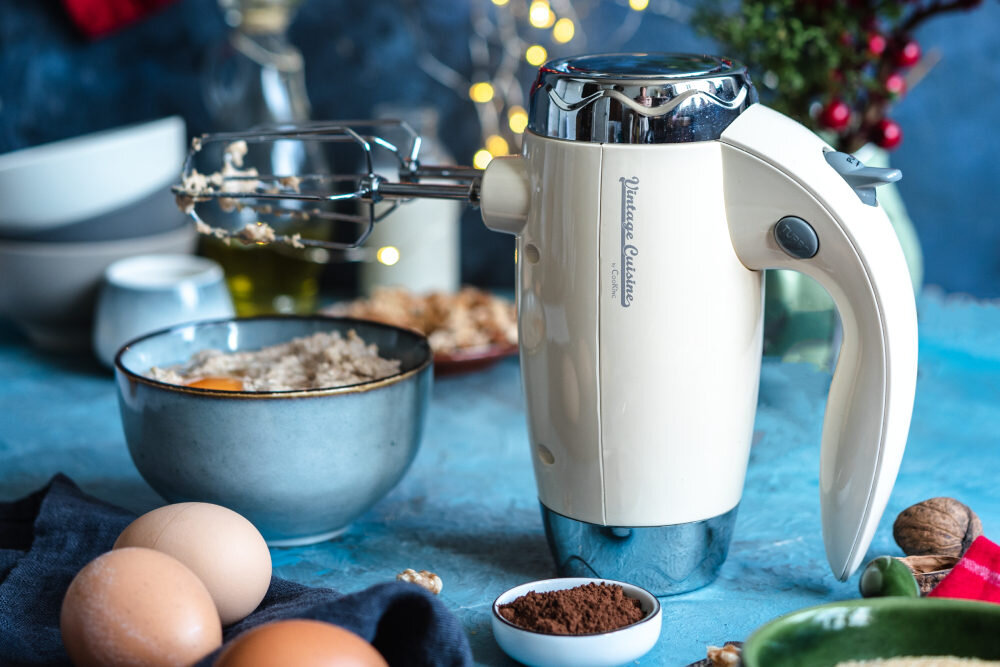 Mikser ręczny VINTAGE CUISINE Retro Miętowy styl stylistyka design funkcjonalność rozwiązanie możliwości