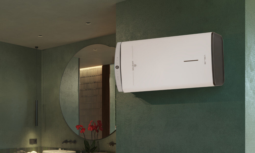 Bojler elektryczny ARISTON Velis Dune 100 80 l Prosta obsługa panel sterowania komfort użytkowania monitorowanie poziom nagrzania dopasowanie dostosowanie programy regulacja temperatury