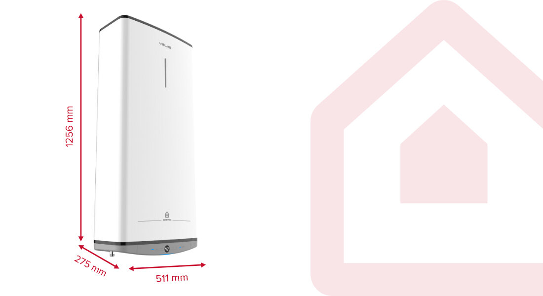 Bojler elektryczny ARISTON Velis Dune 100 80 l Kompaktowa konstrukcja wymiary głębokość