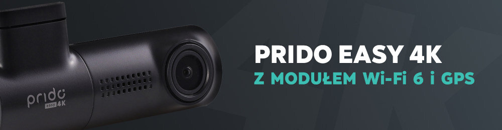Wideorejestrator PRIDO Easy 4K - Jakość i funkcjonalność