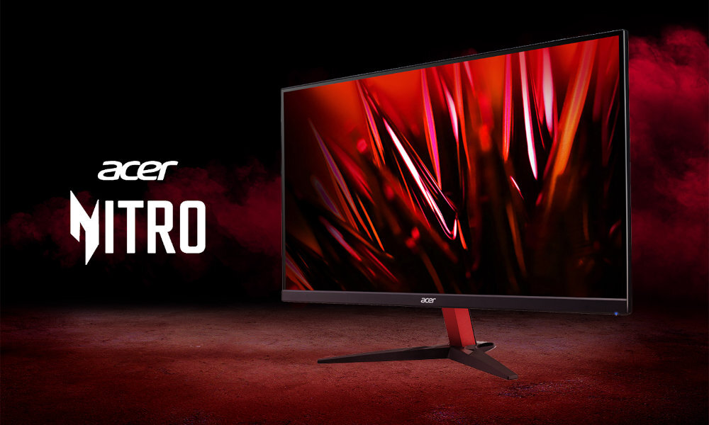 ACER Nitro KG272M3bmiipx monitor na czerwonym tle