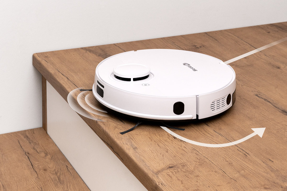 Robot sprzatajacy SETTI+ RV800 czujniki upadku antykolizycjne antyposlizgowe