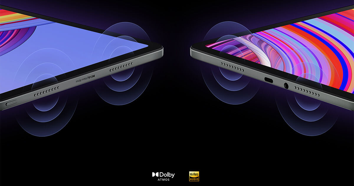 Tablet XIAOMI Redmi Pad Pro 12.1 6/128 GB Wi-Fi Szary cztery głośniki stereofoniczne Dolby Atmos Dolby Vision dźwięk trójwymiarowy