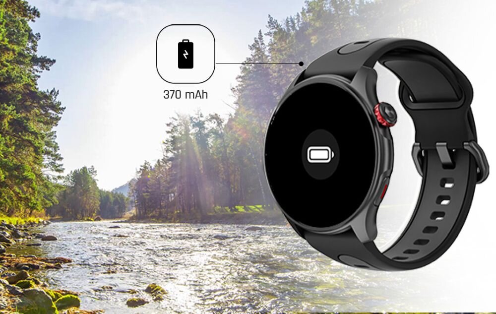 Smartwatch MYPHONE Watch Adventure bateria woda wibracje osuszenie czas pracy dzialanie