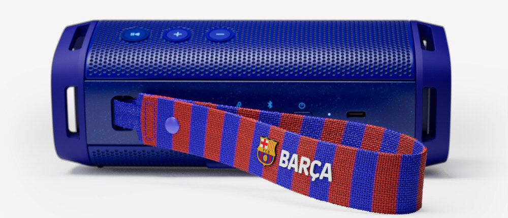 Głośnik mobilny AOC O1 FC Barcelona - wyprodukowane z recyklingu